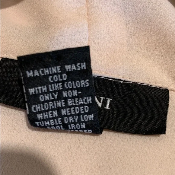 Alfani Ballet Pink Asymmetrical Draped Blouse S - Picture 7 of 8